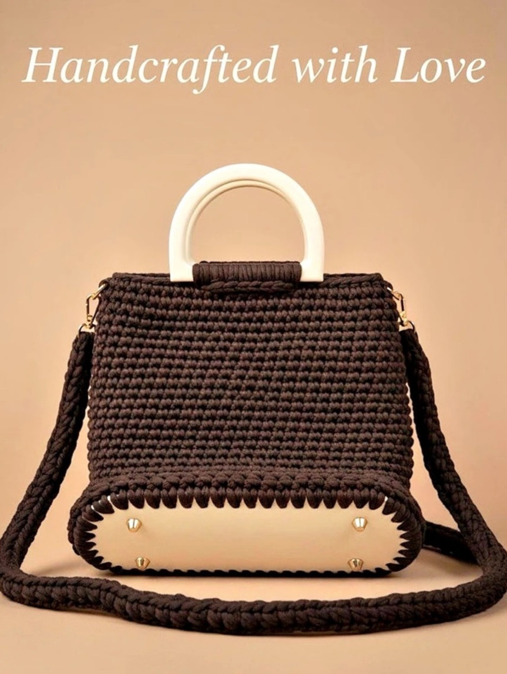 Handcrafted Brown Shoulder Bag  New